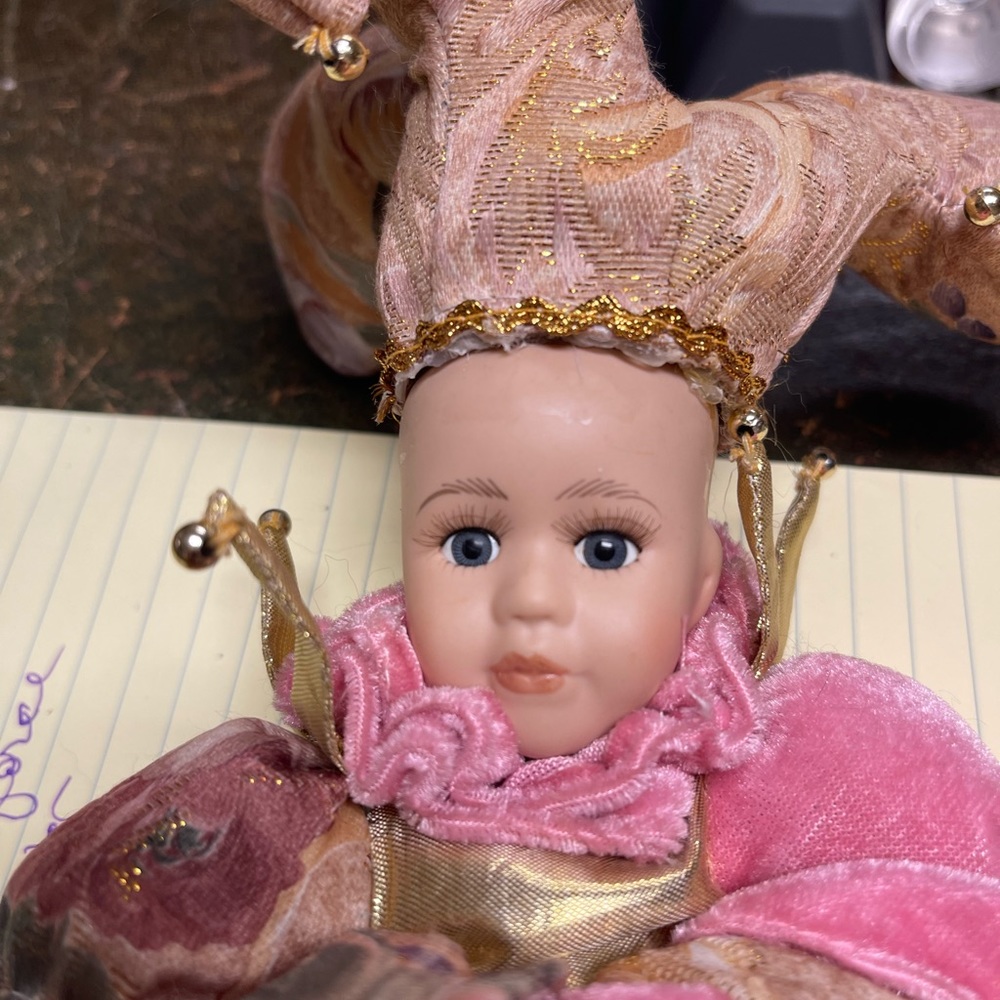 Collectible Mardi Gras Jester Doll